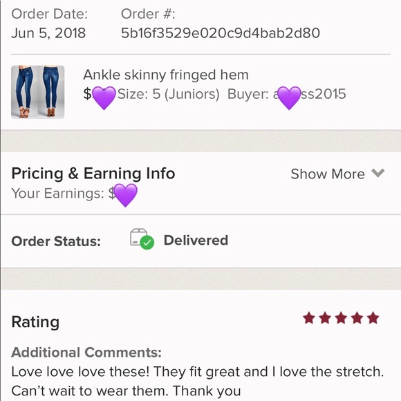 Ankle skinny fringed hem - Picture 4 of 7